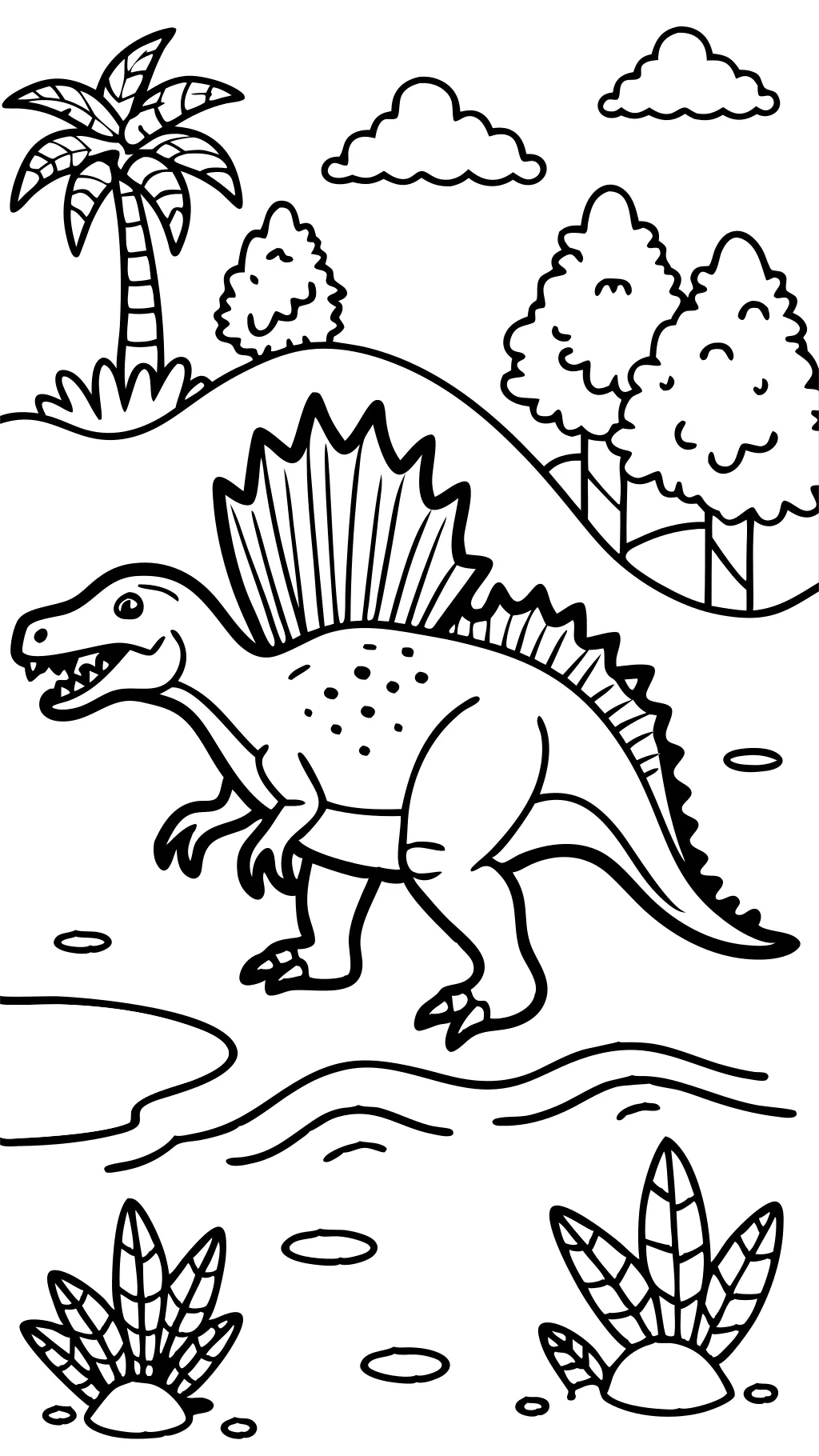 Páginas para colorear de Spinosaurus